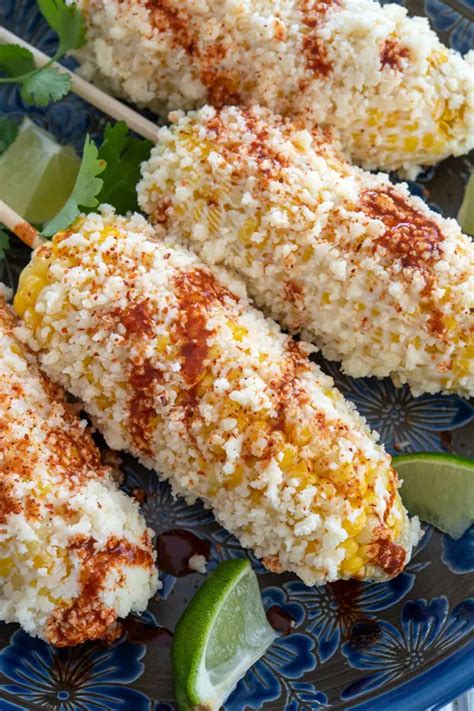 Elote recipe – authentic Mexican corn on the cob with mayo, cotija ...