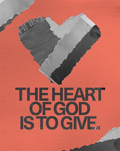 The heart of God is to give. - Sunday Social