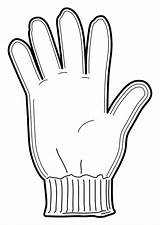 Gloves Coloring Page sketch template