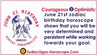 June 21 Zodiac (Gemini) Horoscope Birthday Personality and Lucky Things