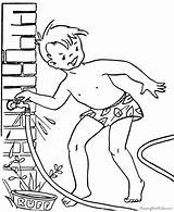 sprinkler Fun  Summer coloring Pages Cool sketch template