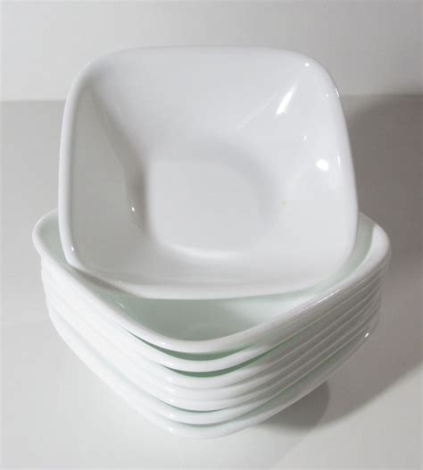 Corelle Set of 8 White 5” Square Bowls, Corelle Dishes, Candy Dishes, Dessert Bo | Corelle ...