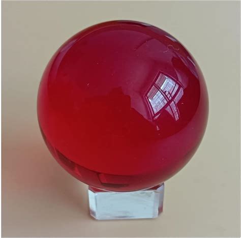 Buy Red Crystal Ball,Solid Crystal Ball,K9 Crystal Glass Ball with Free ...