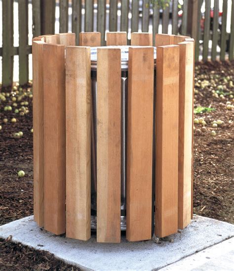 Woodworking Plans Outdoor Wooden Trash Bin Plans PDF Plans