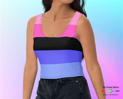 Omnisexual Flag Crop Top, Cropped Omnisexual Pride Tank Top, Omni Pride Parade Outfit, Omni Flag ...