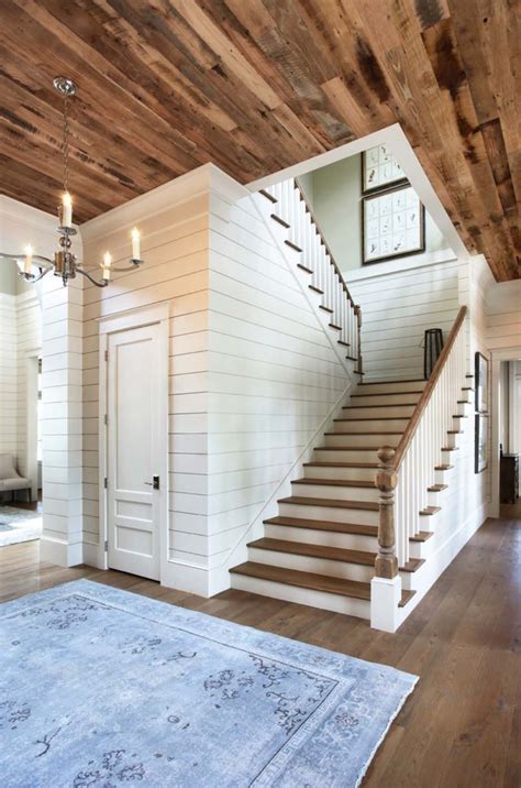 37 Most beautiful examples of using shiplap in the home | Ship lap walls, Farmhouse staircase ...