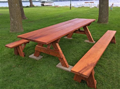 Large Wooden Outdoor Table