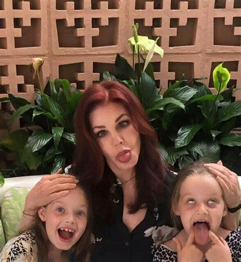 Being silly with her twin granddaughters | Priscilla presley, Elvis presley family, Elvis presley