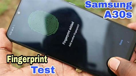 Samsung Galaxy A30s Fingerprint Test - YouTube