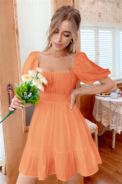 Pastel Orange Prom Dress, Pastel Spring Dress, Spring Fling Dress, Pastel Color Dress, Peach ...