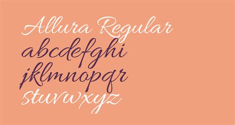 Allura Regular free Font - What Font Is