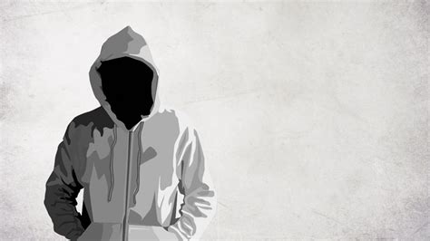 Wallpaper Person In White Hoodie Vector Art, Dark, Faceless in 2021 ...