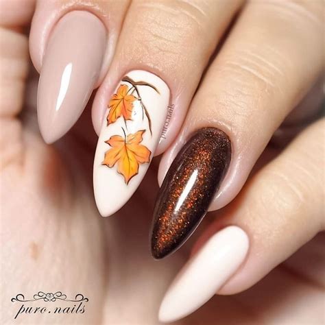 51+ Diseños de Uñas Elegantes en Tendencia (2019) | Fall nail art ...