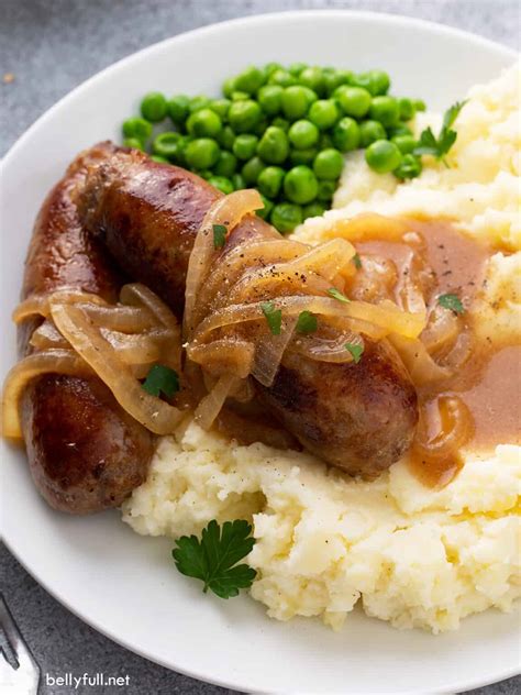 Bangers and Mash Recipe - Belly Full