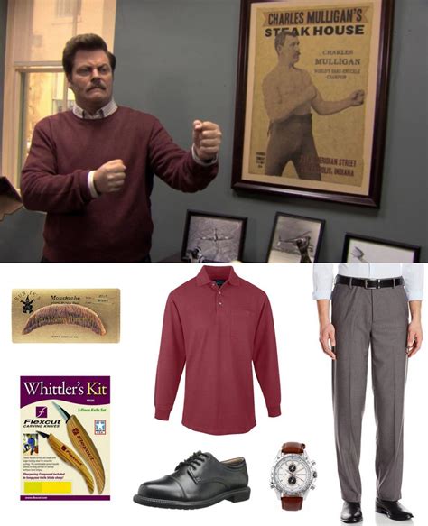 Ron Swanson Costume | Carbon Costume | DIY Dress-Up Guides for Cosplay & Halloween