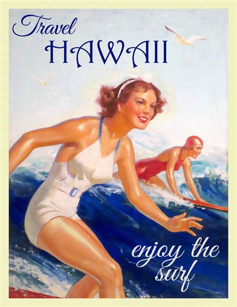 Hawaii Travel Poster Free Stock Photo - Public Domain Pictures