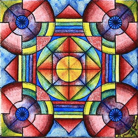 Geometric Symmetry 2 Painting by Jason Galles