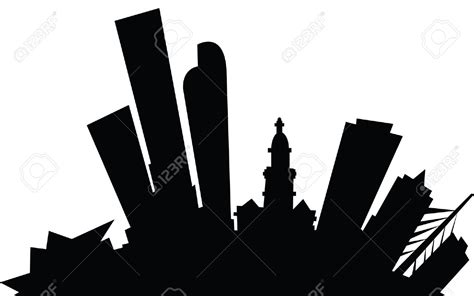 Denver Skyline Silhouette at GetDrawings | Free download