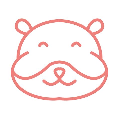 lines head cute hamster logo vector icon illustration design 5547211 ...