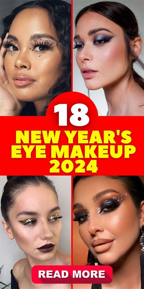 Hooded Eyes Highlight: Gold and Silver New Years Eyes Makeup 2024 Ideas for Depth and Dimension ...