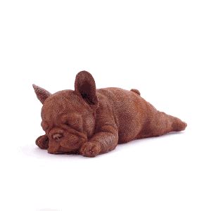 Sleeping French Bulldog Puppy Chocolate Figure Puppies – Not Just Chocolate NYC