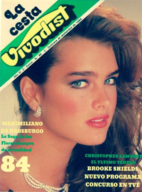 Brooke Shields covers La Cesta Vivodist Magazine September 1984 ...