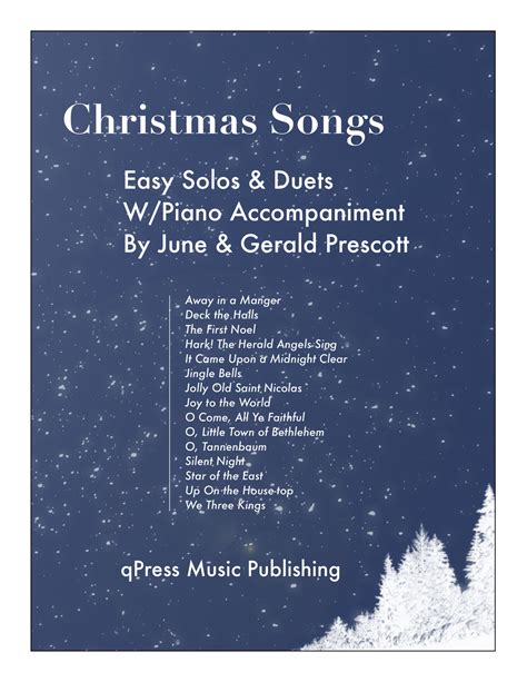 Easy Christmas Songs for One or Two Trumpets with Piano by Prescott ...