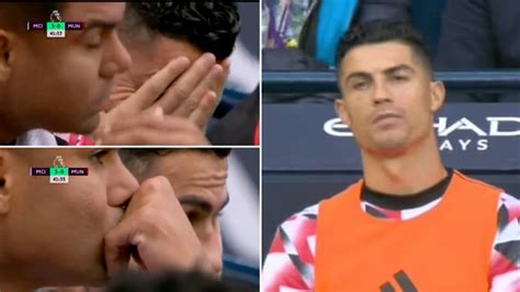 Cristiano Ronaldo's reaction from the bench during embarrassing defeat ...