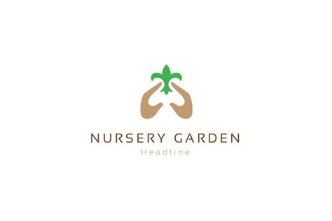 Nursery garden logo. | Creative Illustrator Templates ~ Creative Market