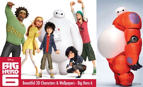 Big Hero 6 - Beautiful Disney Animation Movie 3D Characters, Trailers, Wallpapers