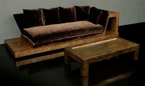 Opium Den Sofa and Low Table by James Mont at 1stDibs