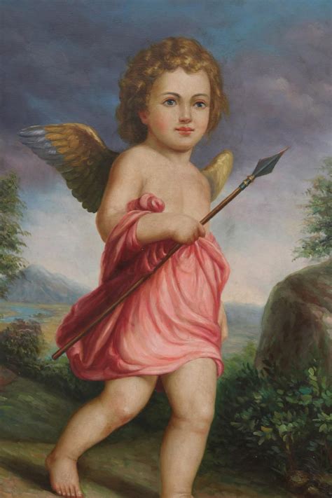 Lot - Pair of Cupid Paintings (20th Century)