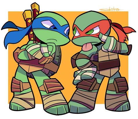 Leo and Raph by SakikoAmana on DeviantArt | Teenage ninja turtles ...