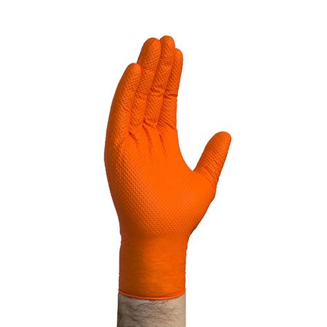 Orange Nitrile Mechanics Gloves | US Auto Supplies | US AUTO SUPPLIES