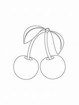 Cherries Printable coloring Page  Download Print Or Color Online For Free sketch template
