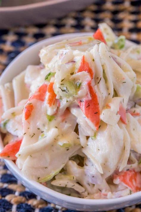 Crab Salad with celery and mayonnaise is a delicious and inexpensive ...