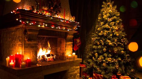 Christmas Fireplace HD Wallpapers - Wallpaper Cave