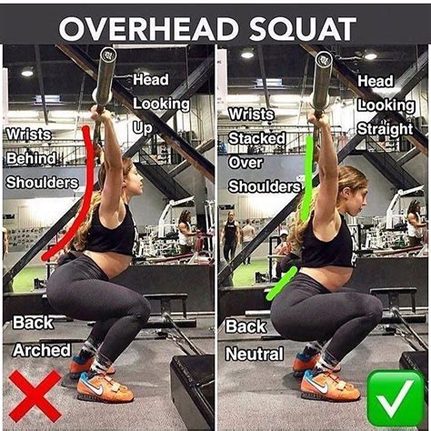 overhead squat #SquatExercises | Squat workout, Squats video, Bodyweight workout