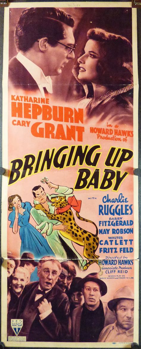 BRINGING UP BABY, Original Vintage Movie Poster starring Katherine Hepburn - Original Vintage ...