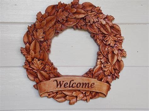 Fall Wreath Front Door Wreath Wooden Wreath Door Wreath | Maple leaf ...