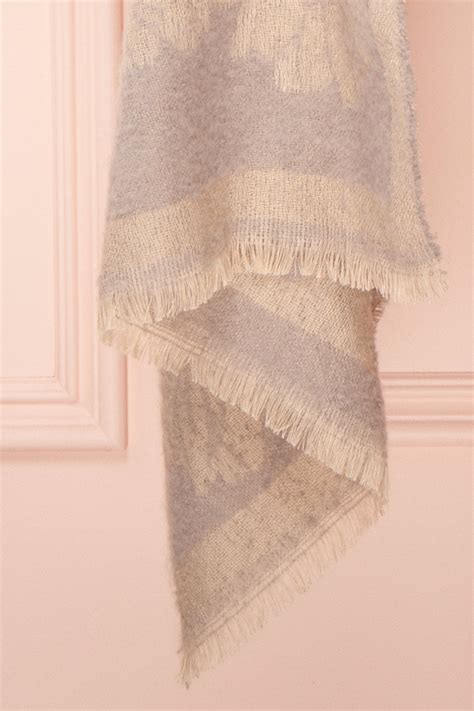 Le Bal Grey Soft Knitted Scarf | Boutique 1861