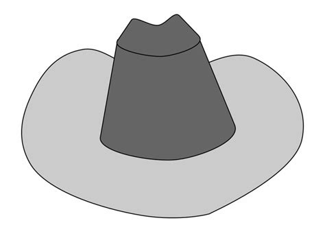 Free Cowboy Hat Silhouette Vector, Download Free Cowboy Hat Silhouette ...