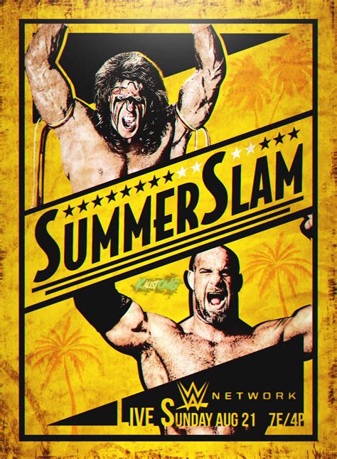 SummerSlam Custom Poster By: KalistOMG by KalistOMG on DeviantArt