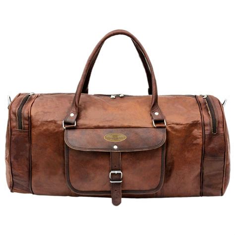 Extra Large Mens Leather Duffle Bag | IUCN Water