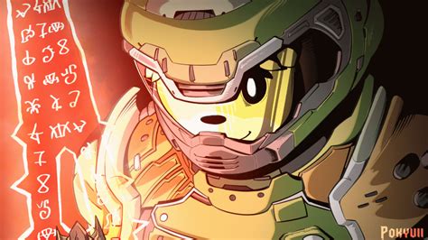 Doomslayer Isabelle by Pokyuii on Newgrounds