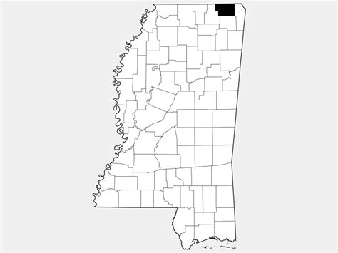 Alcorn County, MS - Geographic Facts & Maps - MapSof.net