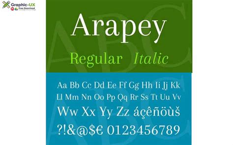 Arapey Font – GraphicUX