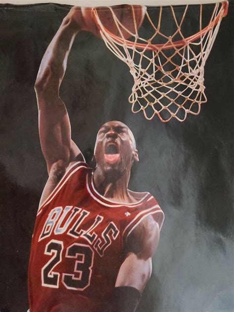 Michael Jordan early Authentic Slam Dunk Poster Rare | eBay