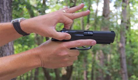 Pinching Thumb On Gun Shooting - inetfasr