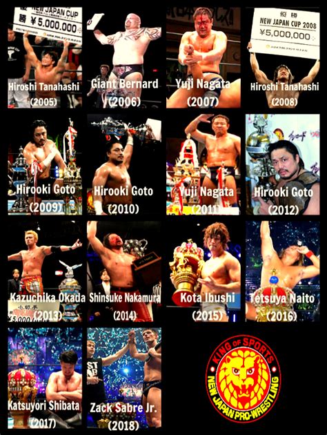 New Japan Cup Winners (2005 - 2018) : r/SquaredCircle